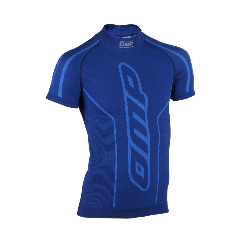 OMP KARTING UNDERWEAR SHORT S SHIRT KS TOP ROYAL BLUE SZ M/L
