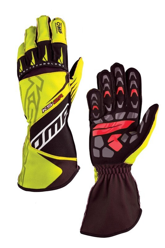 OMP KS-2R GLOVES MY2022 RED/BLACK SIZE 5