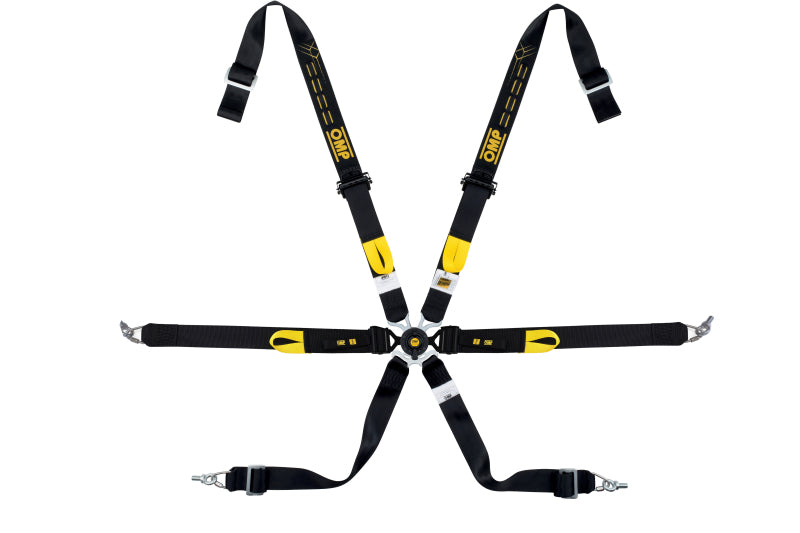 OMP Safety Harness One 2In Endurance Black Pull Down