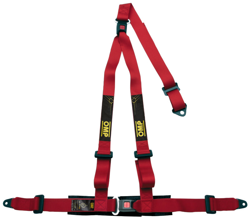 OMP 3 POINT HARNESS - STRADA 3 ECE 2208 RED