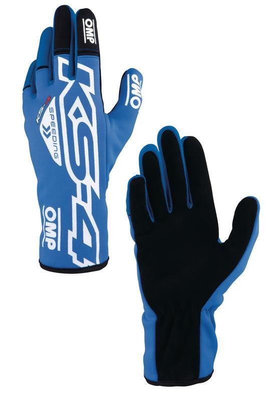 OMP KS-4 KART GLOVES RED / WHITE SZ L